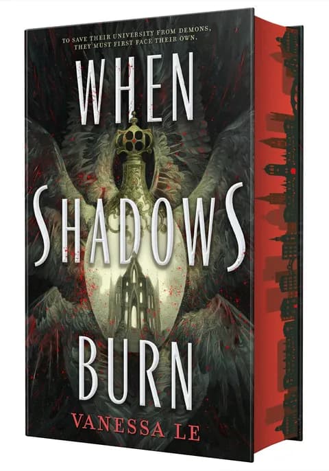 When Shadows Burn by Vanessa Le book cover